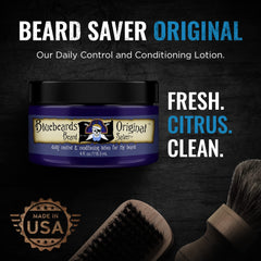 Bluebeards Original aloe soothing visual highlights calming skin beneath the beard.