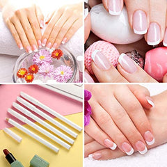Blulu cuticle-pusher in use shows safe push-back and shaping during routine care.