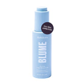 Blume Meltdown blue tansy bottle with pour spout for calming, hydrating acne care.