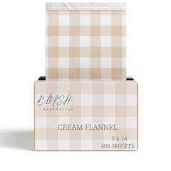 Blush Essentials cream flannel pop up foil dispenser keeps your workstation tidy during color applications.