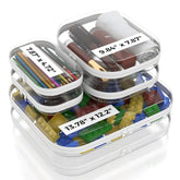 B'More Brands clear hard shell case, large 14-inch size, ideal for organized cosmetics