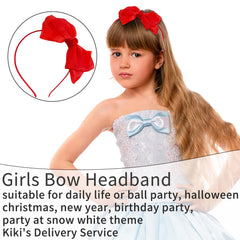 Bnikion red bow headband packaging shows gift-ready presentation