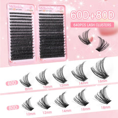 Boahankuke wispy style 2 lash clusters dramatic yet lightweight glamour