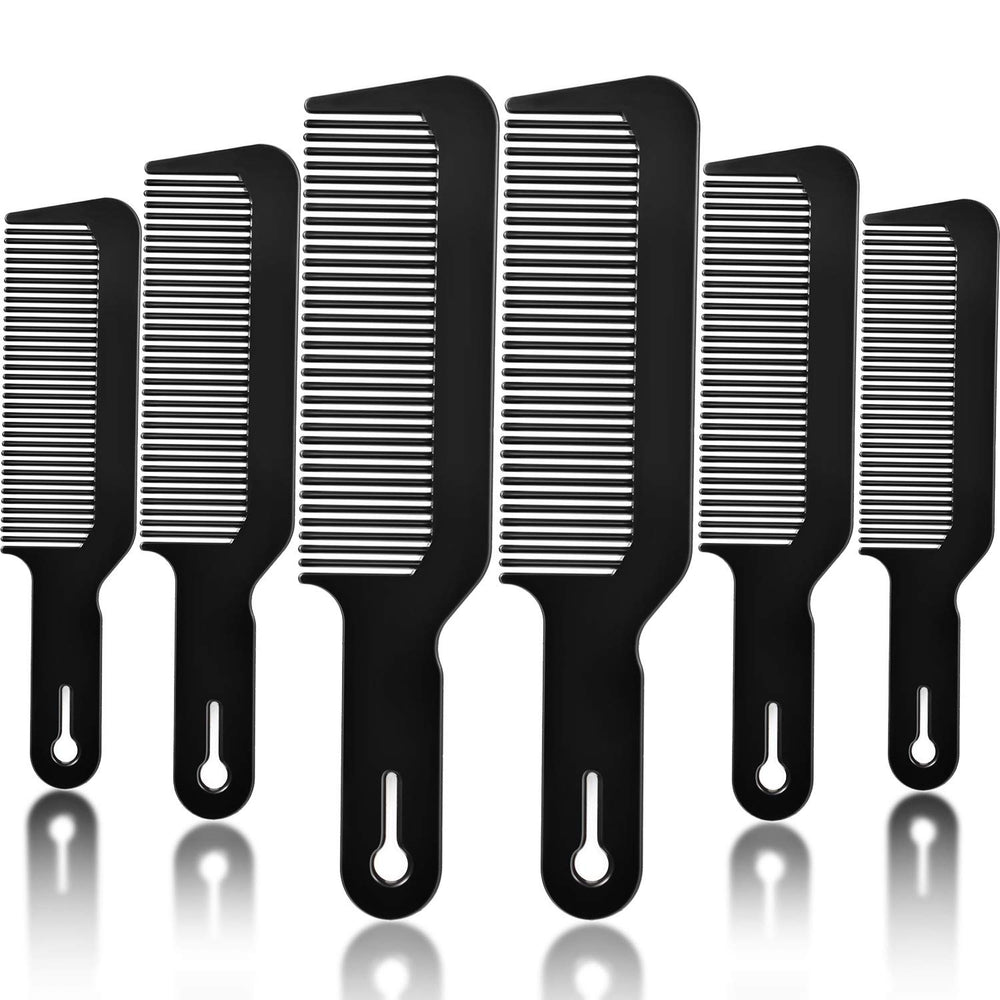 Boao 6-pack heat-resistant combs with matte finish and anti-slip grip for precise clipper work.