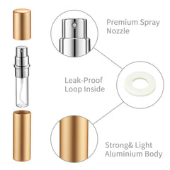 Boao compact 5ml bottle with 3.2 inch dimensions for pocket carry