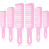 Boao pink hair combs with flat-top design for precise clipper cuts and shine.
