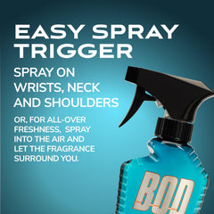 BOD man Fresh Blue Musk packaging box highlights premium fragrance for all-day wear.