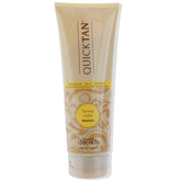 Body Drench Quick Tan bottle pour demonstrates easy, buildable bronze daily glow for year-round radiance.