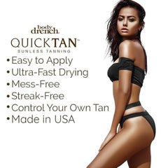 Body Drench QuickTan 360° nozzle for easy application