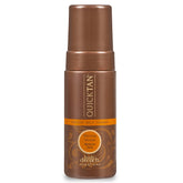 Body Drench QuickTan mousse packaging shows lightweight, vegan tan solution for easy at-home tanning.