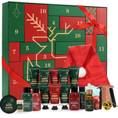 BODY & EARTH Advent Calendar 2025 box unboxing highlights premium grooming surprises.