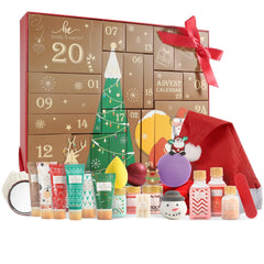 BODY & EARTH Advent Calendar illustrated gift box for festive gifting