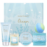 BODY & EARTH ocean-scent gift box full view for at-home spa experience