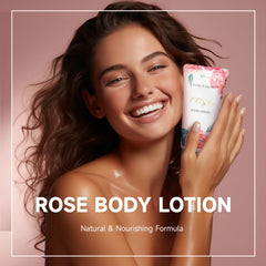 Body & Earth Rose Spa Gift Set body lotion leaves skin soft without greasiness.