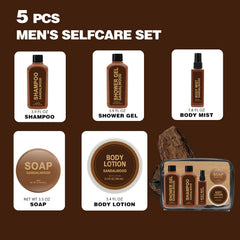 Body & Earth sandalwood travel shower gel delivers aromatic freshness for daily routines.