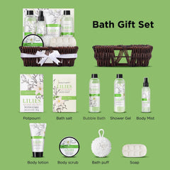 BODY & EARTH spa gift basket—potpourri focus, fragrant home decor scent.