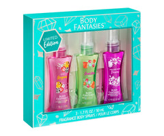 Body Fantasies Follow Your Dreams bottle—confident mood boost for day.