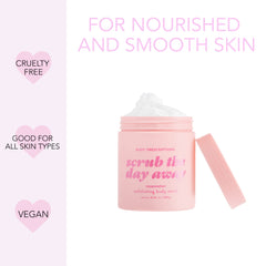 Body Prescriptions Exfoliating Scrub Twist-Top Packaging emphasizes easy daily use and mess-free application.