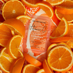 Body Prescriptions makeup cleansing wipes vitamin-C label highlights brightening benefits.