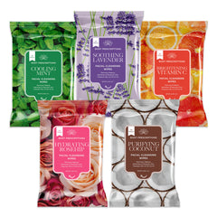 Body Prescriptions makeup remover wipes pack with resealable pouch enables gentle daily cleansing.