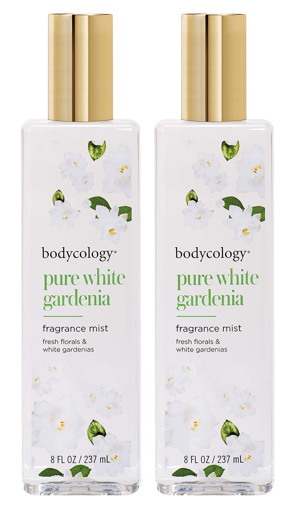 Bodycology Pure White Gardenia two-pack bottle for daily fragrance