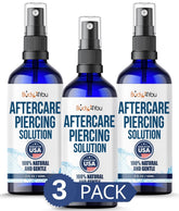BodyJ4You piercing aftercare spray bottle for gentle cleansing of piercings