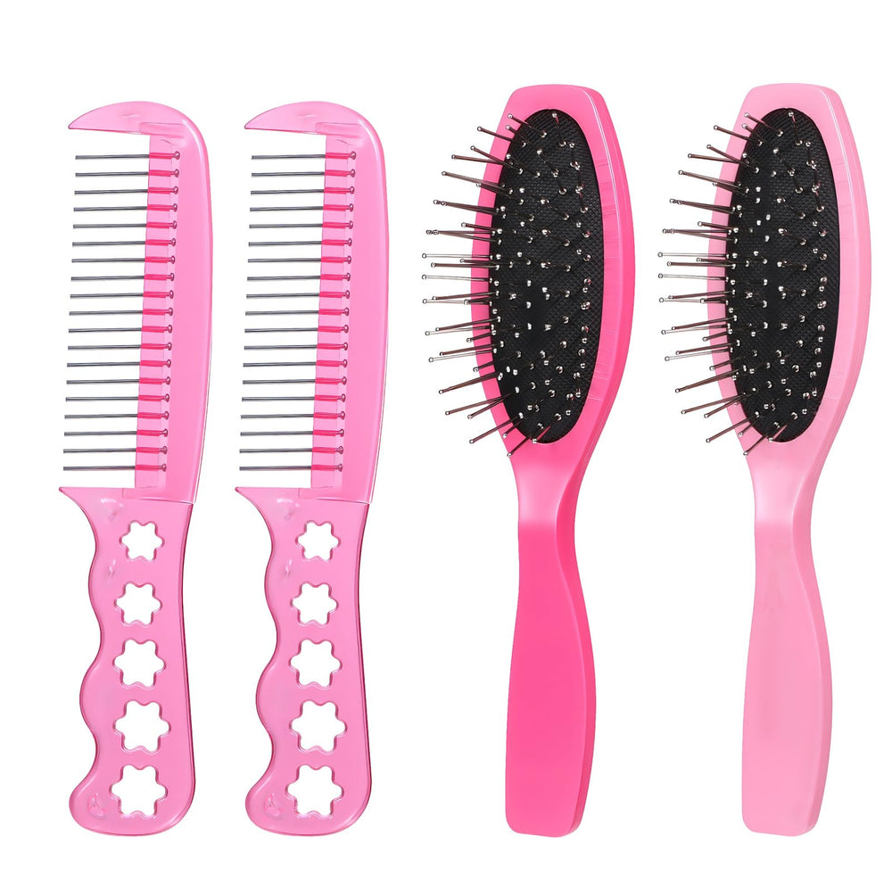 BOHUIZ doll hair brush set closeup for easy detangling of synthetic hair