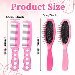 BOHUIZ wig brush for synthetic hair smooths strands and prevents snagging