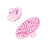 Boie USA Face Scrubber pink bristles closeup for gentle exfoliation and clearer-looking skin