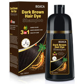 BOJICA hair dye shampoo gray coverage application for quick, even color at home