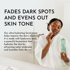 Bolden toner application cotton pad demonstrates oil control and even texture.