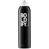 Boldify dry shampoo spray demonstrates invisible formula refreshing roots between washes.
