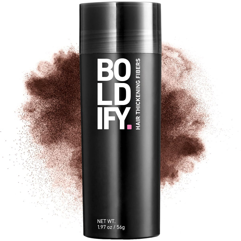 Boldify Hair Fibers application over thinning crown for instant fullness.