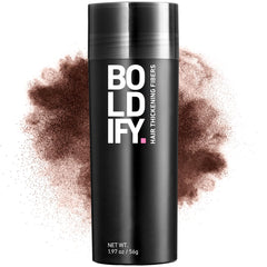 Boldify Hair Fibers application over thinning crown for instant fullness.