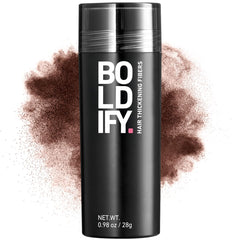 Boldify Hair Fibers application over crown for natural fullness.