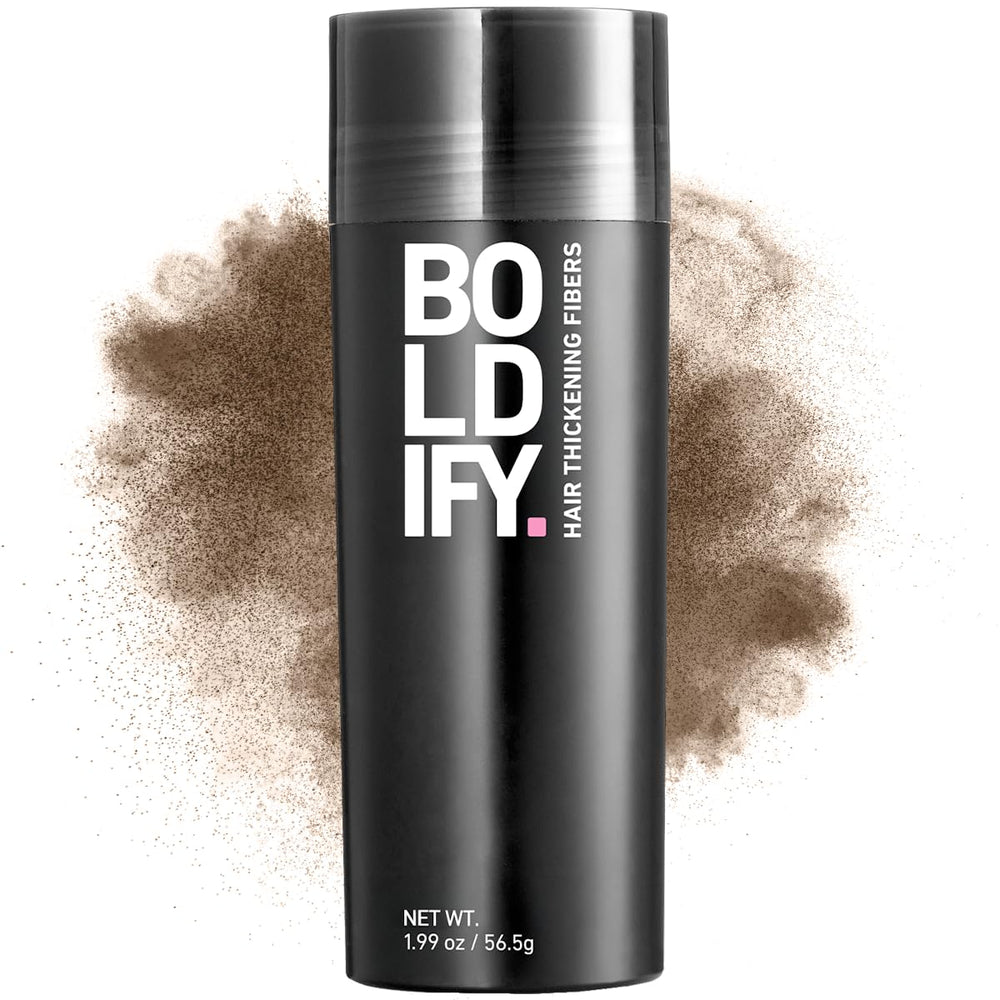 Boldify Hair Fibers crown-area application adds natural fullness for thinning crowns