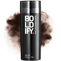 Boldify Hair Fibers invisible-finish-application demonstrates natural fuller hair instantly