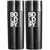 Boldify hair fibers 2x56g pack provides instant fullness with natural blend for thinning areas.