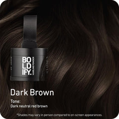 Boldify Hairline Powder precision applicator demonstrates accurate coverage for thinning areas