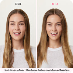 Boldify Thickening Shampoo ingredients closeup highlights nourishing botanicals for fuller-looking hair.