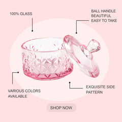 BOMOQING 60ml glass dappen dish for clear visibility during mixing
