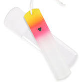 Bona Fide Beauty Czech glass foot file with Sunset sleeve for safe storage