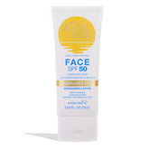 Bondi Sands fragrance-free daily face lotion SPF 50 bottle-front shows non-greasy finish