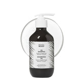 Bondiboost HG shampoo bottle front view; fuller-looking hair potential.