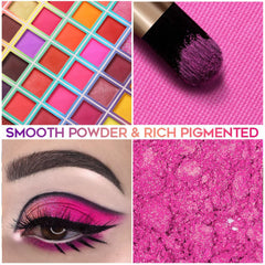 BONNIE CHOICE 99 Colors Eyeshadow Palette metallics swatches reveal high-shine dramatic accents