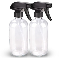 Bontip glass spray bottle 16oz clear suitable for reusable, chemical-free home cleaning.