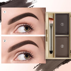 Boobeen Eyebrow Powder Kit color swatches offer natural shade match options.