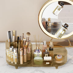 Booklov makeup organizer vanity multiuse stores cosmetics and toiletries in one station