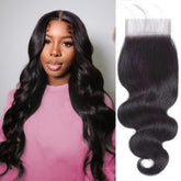 Boopwine 4x4 lace closure body wave 14inch focuses on natural part and easy styling