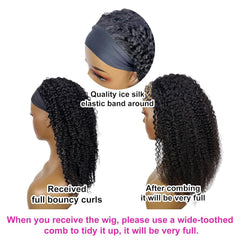 Boopwine headband wig accessories in package with headband and lashes